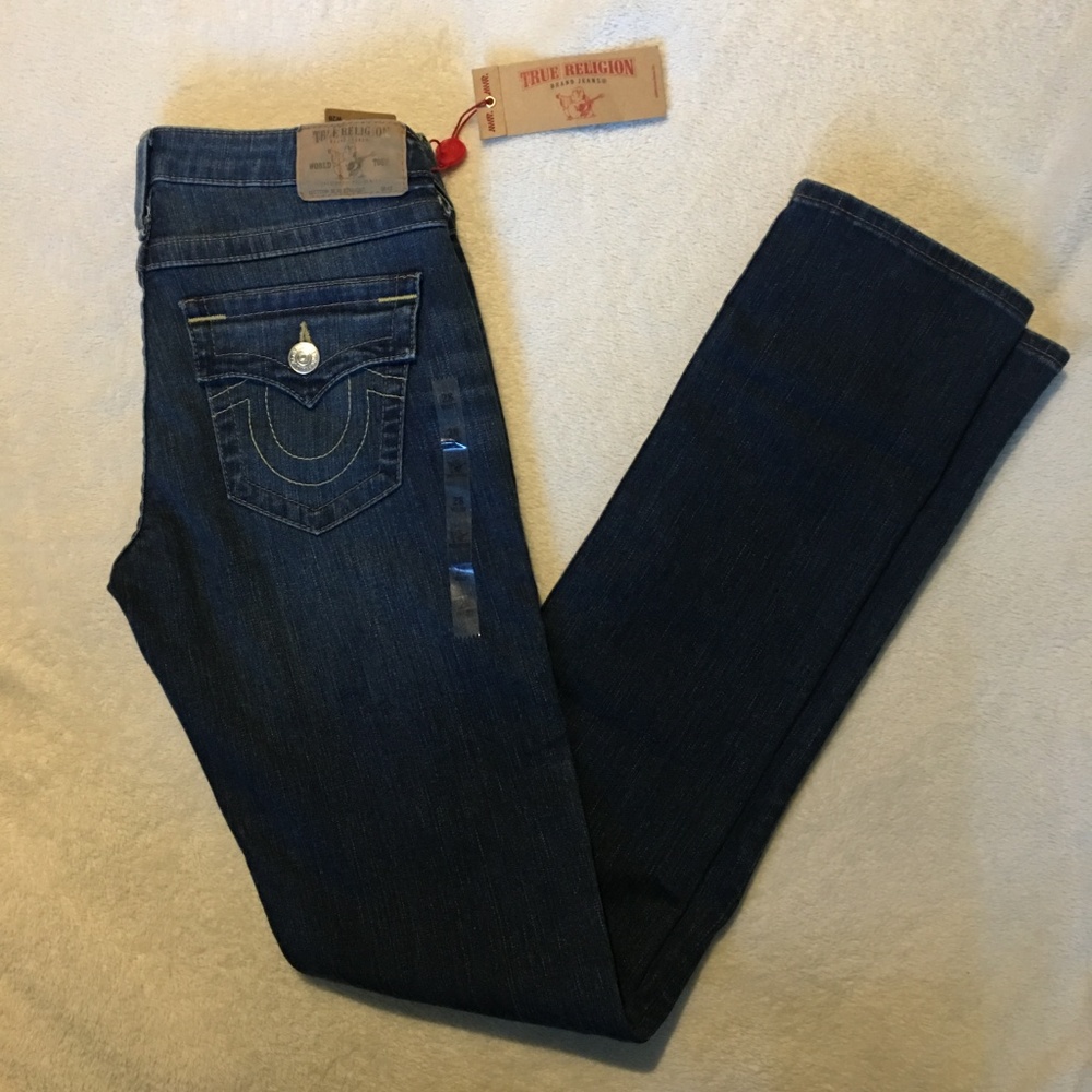 NEW True Religion  Women’s Slim Straight Size 28